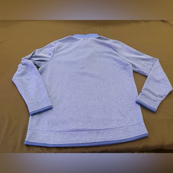 Under Armour Golf Cold Gear men’s blue 1/4 button up pullover sweater. large - Picture 3 of 4
